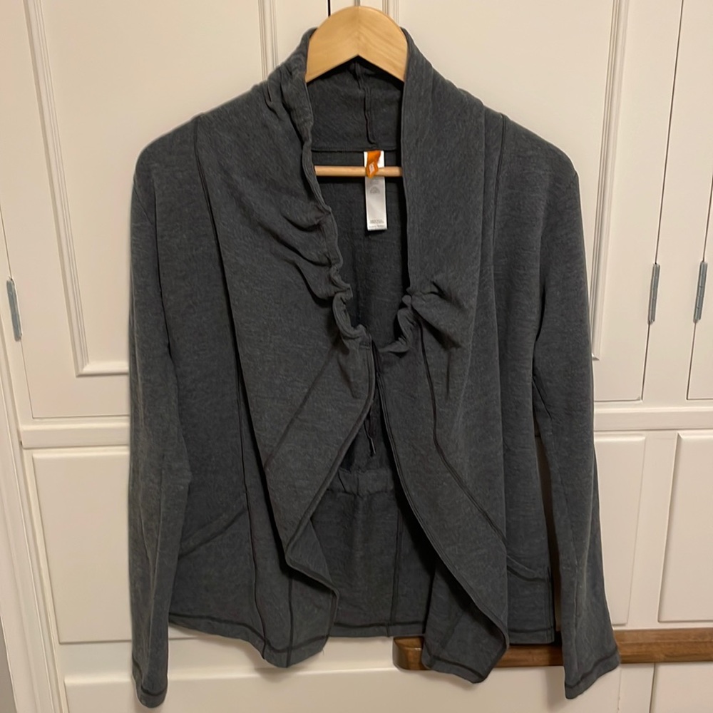 Lucy Grey Cardigan Sweatshirt
